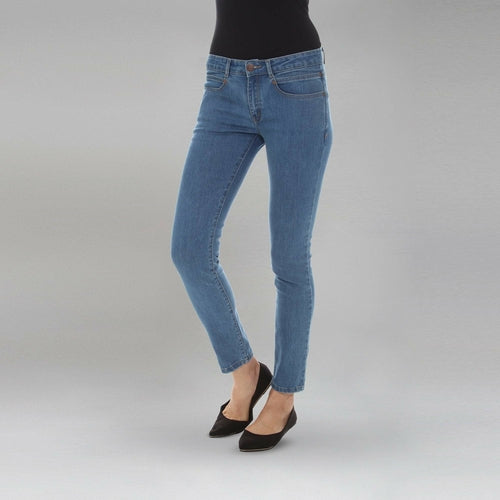 Deep Pocket Skinny Jeans - Light Blue