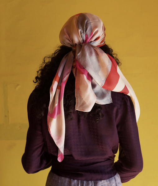 Silk Head/ Face Mask Scarf - Recycled Material