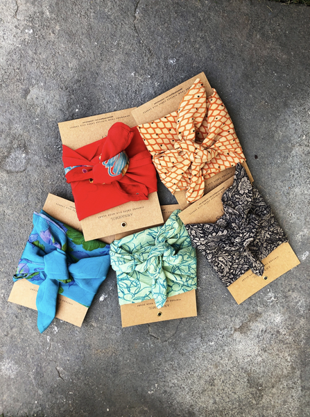 Silk Head/ Face Mask Scarf - Recycled Material